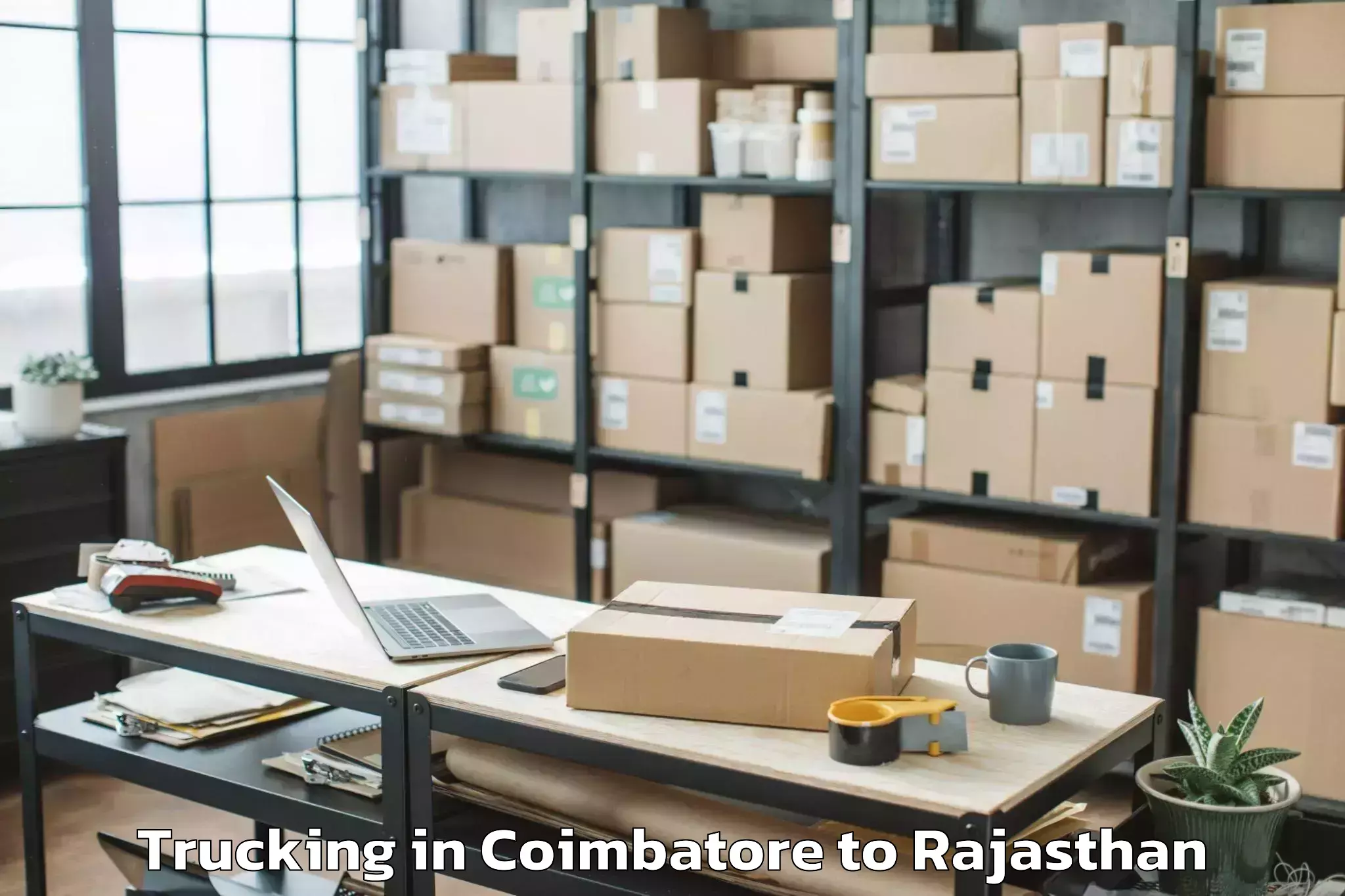 Professional Coimbatore to Ratangarh Trucking